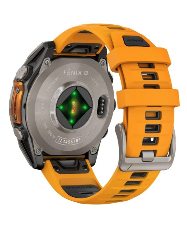 Garmin fenix 8 Smartwatch AMOLED Sapphire Graphite/Orange 47 mm - Image 3