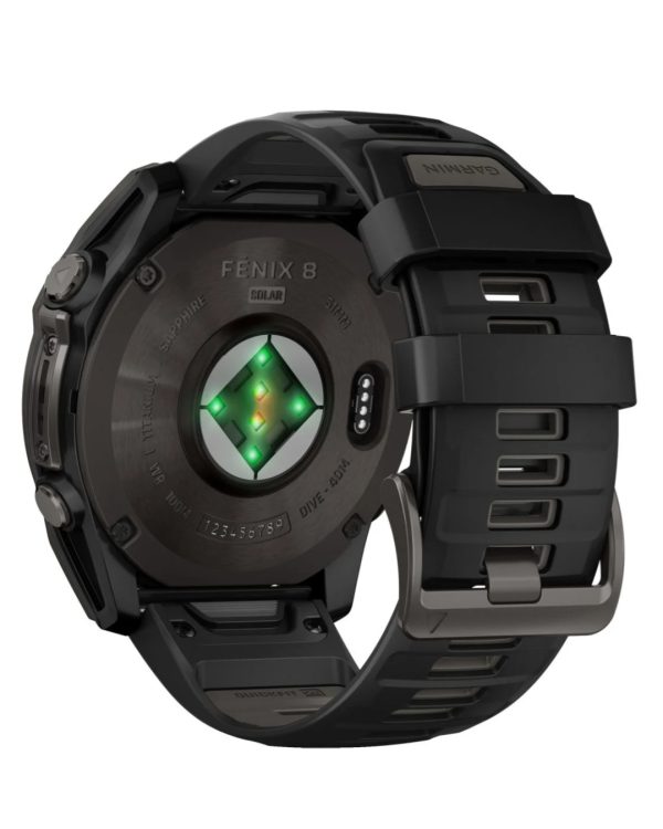 Garmin fenix 8 Smartwatch Solar Sapphire Graphite/Carbon Grey Ti - Image 4