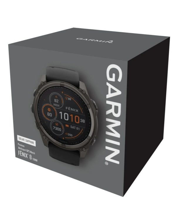 Garmin fenix 8 Smartwatch Solar Sapphire Graphite/Carbon Grey Ti - Image 8