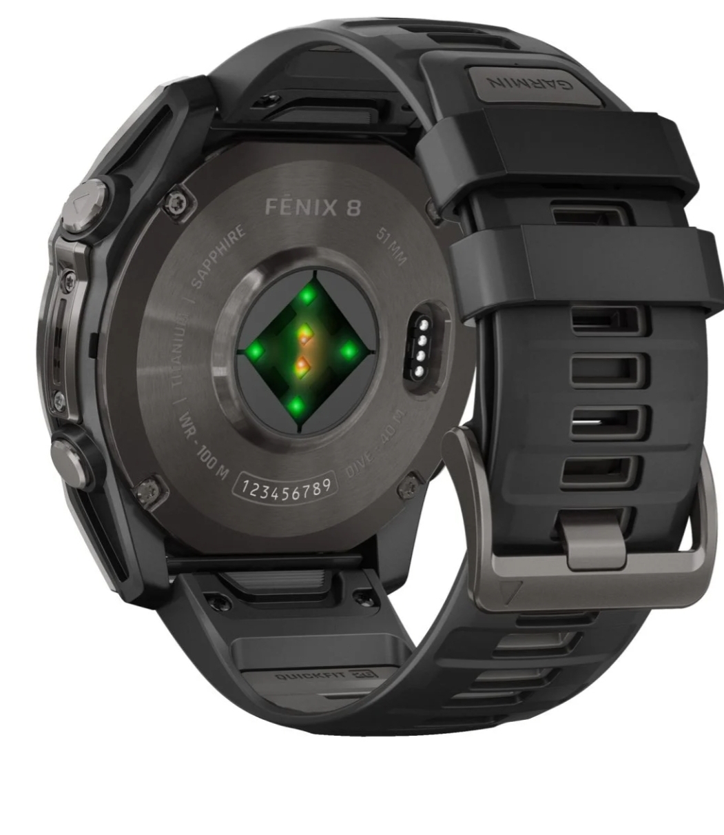 Garmin fenix 8 Smartwatch AMOLED Sapphire Grey Titanium DLC 51mm - Image 3