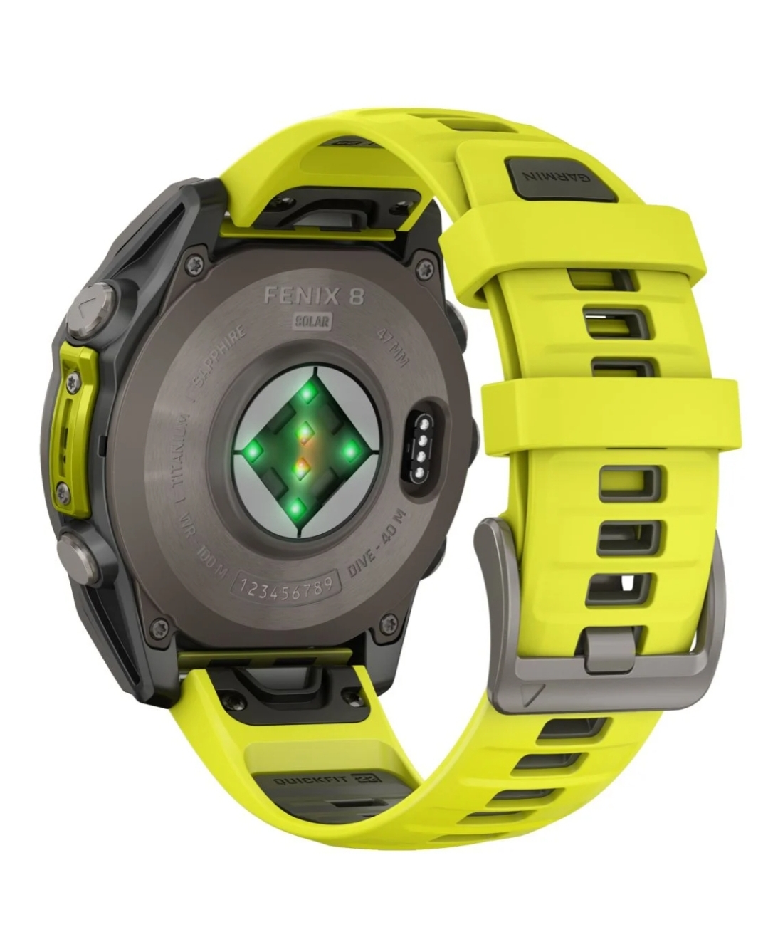 Garmin fenix 8 Smartwatch Solar Sapphire Graphite/Yellow 47 mm - Image 3