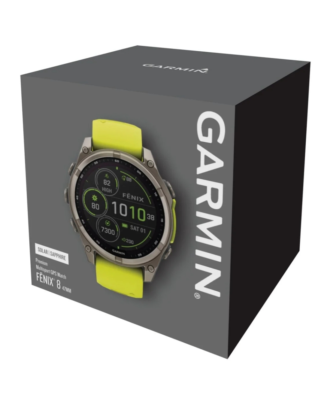Garmin fenix 8 Smartwatch Solar Sapphire Graphite/Yellow 47 mm - Image 9