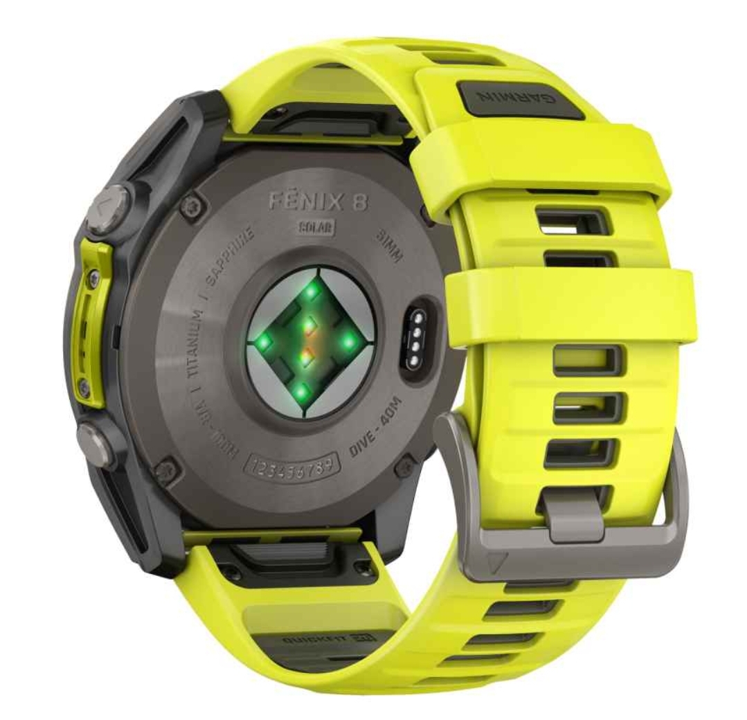 Garmin fenix 8 Smartwatch Solar Sapphire Graphite/Yellow 51 mm - Image 3