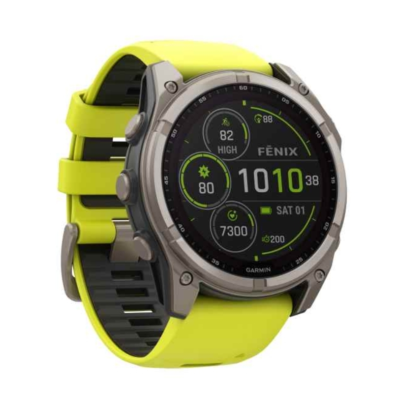 Garmin fenix 8 Smartwatch Solar Sapphire Graphite/Yellow 51 mm