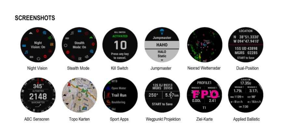 Garmin Tactix 7 Pro Solar Tactical Watch Black - Image 8