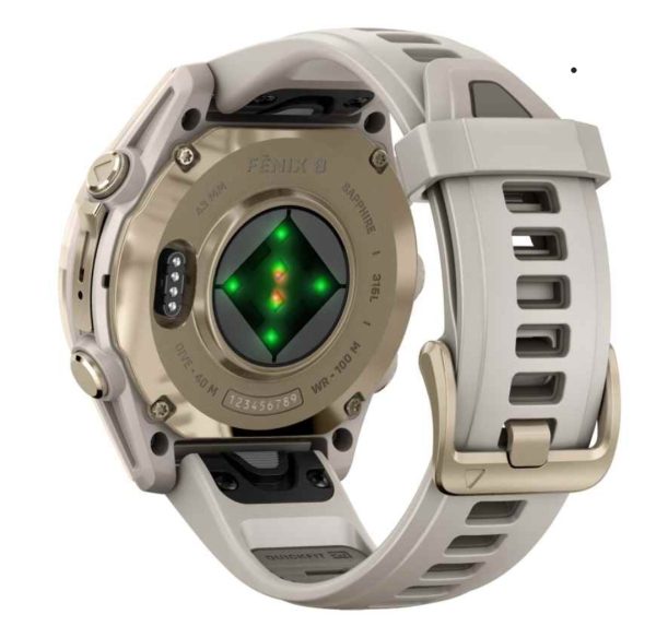 Garmin fenix 8 Smartwatch AMOLED Fog Grey/Soft Gold 43 mm - Image 4