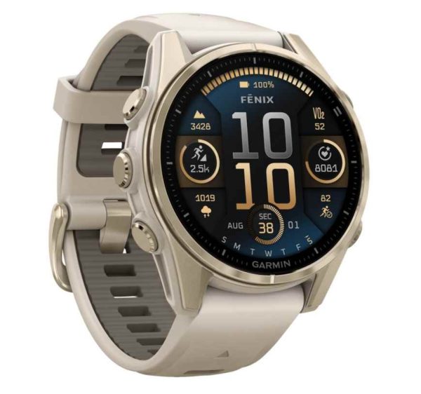 Garmin fenix 8 Smartwatch AMOLED Fog Grey/Soft Gold 43 mm