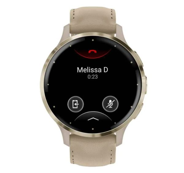 Garmin Venu 3S Fitness Smartwatch Beige/Softgold 2 Straps - Image 5