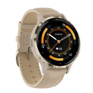 Garmin Venu 3S Fitness Smartwatch Beige/Softgold 2 Straps