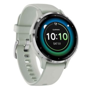 Garmin Venu 3S Fitness Smartwatch Sage Grey/Silver Tone