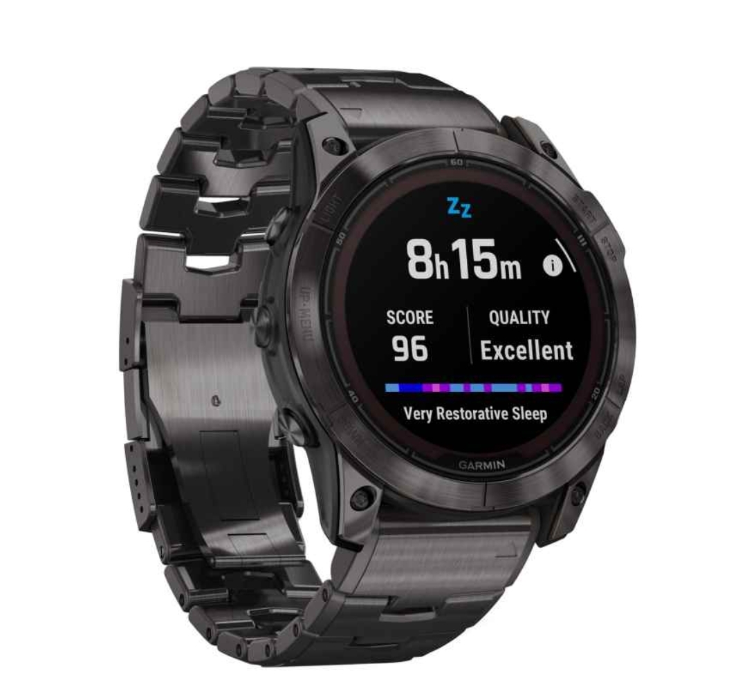 Garmin fenix 7X Pro Sapphire Solar Smartwatch DLC Titanium Strap - Image 4