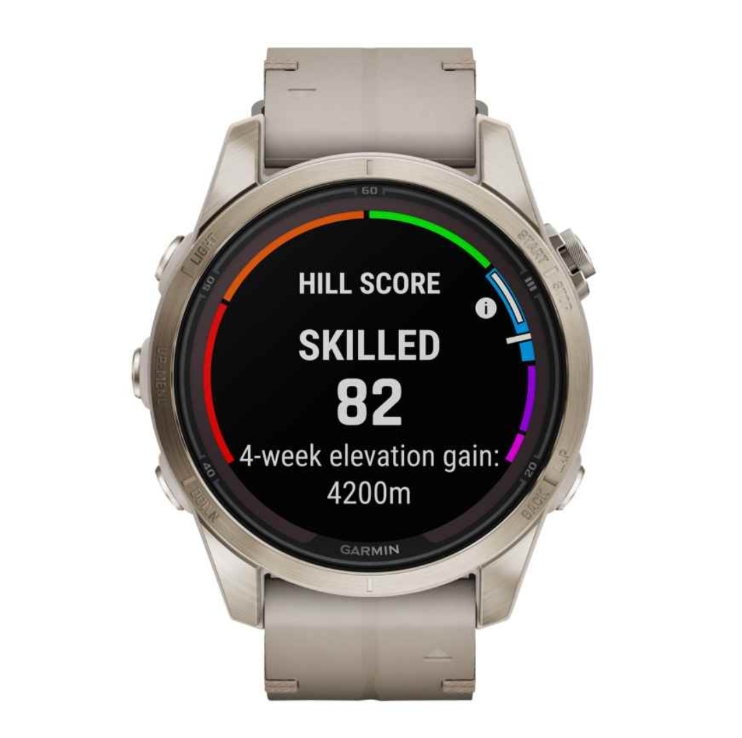 Garmin fenix 7S Pro Sapphire Solar Smartwatch Beige/Gold 2 Strap - Image 3
