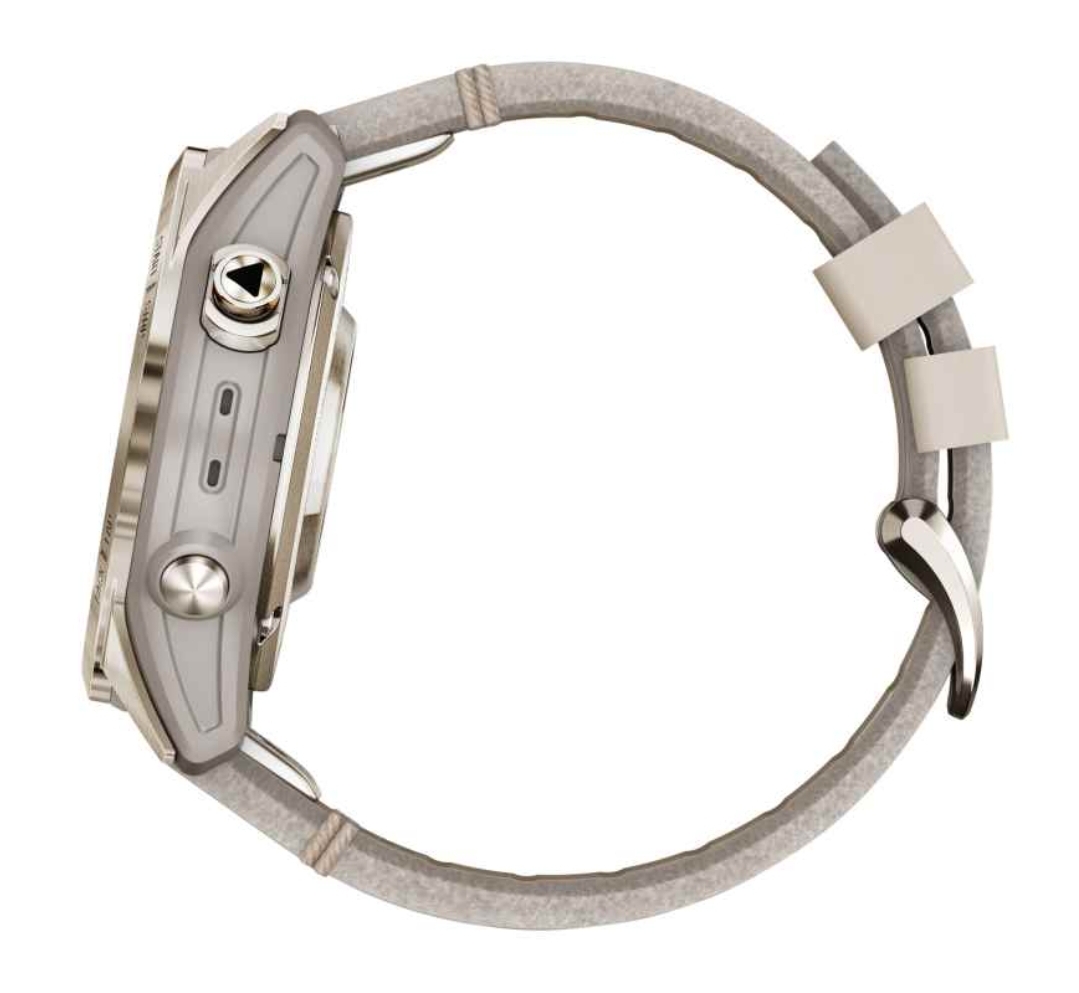 Garmin fenix 7S Pro Sapphire Solar Smartwatch Beige/Gold 2 Strap - Image 5