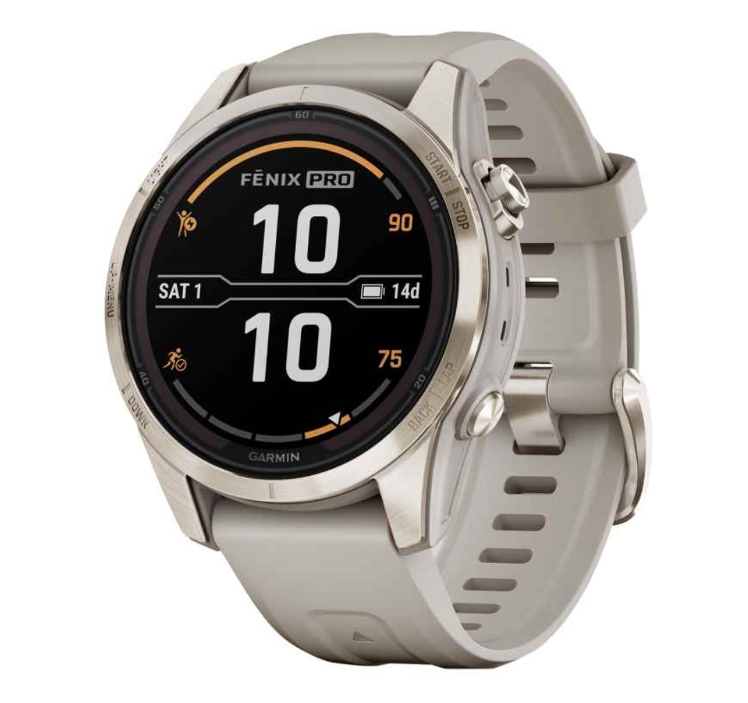 Garmin fenix 7S Pro Sapphire Solar Smartwatch Beige/Soft Gold