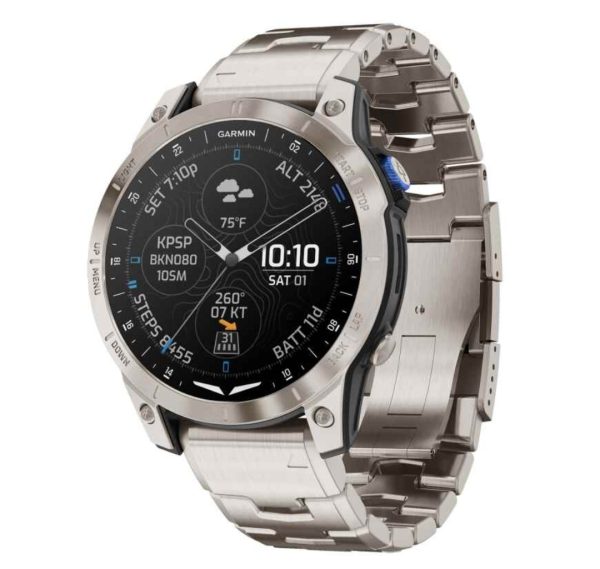 Garmin D2 Mach 1 Pilot's Smartwatch Black/TitaniumBlack/Titanium
